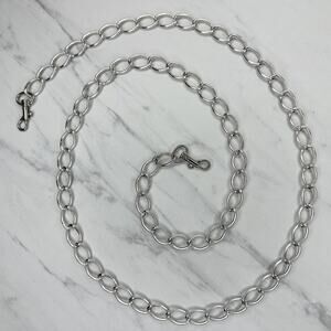 Silver Tone Chain Link Purse Handbag Replacement Strap ✨